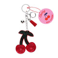 Sparkly keyring bag charm - Cherry